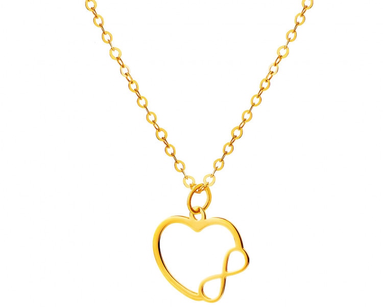 Zlatý náhrdelník, anker - srdce, nekonečno