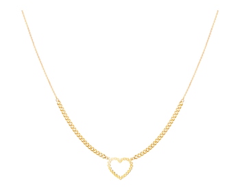 Golden necklace - heart