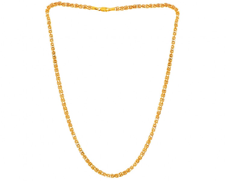 Golden necklace - royal weave