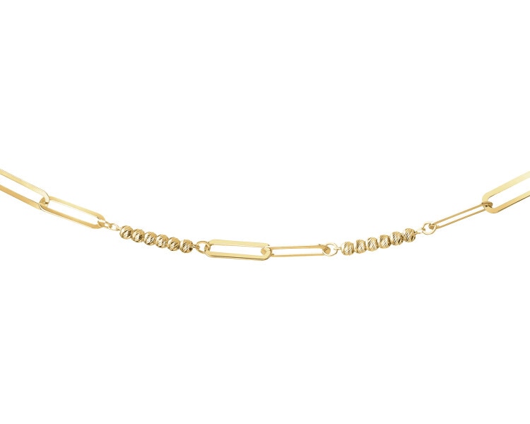 Gold bracelet, paper clip - balls
