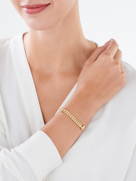 Gold bracelet, paper clip