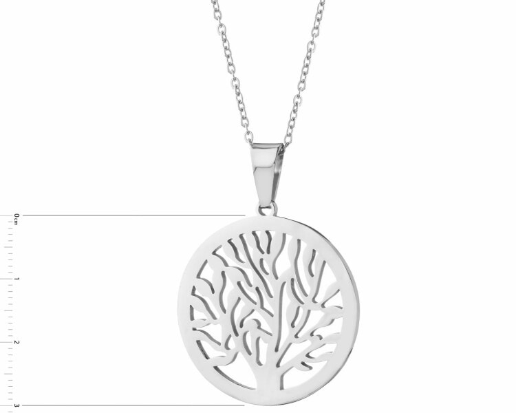 Stainless steel necklace - tree