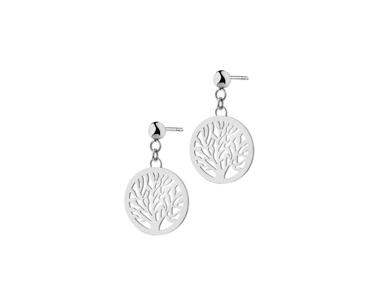 Stainless steel earrings - tree