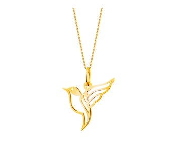 Gold pendant - bird