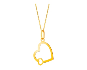 Gold pendant - hearts