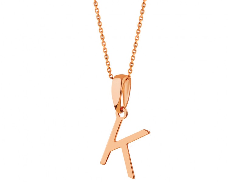 Gold pendant - letter K