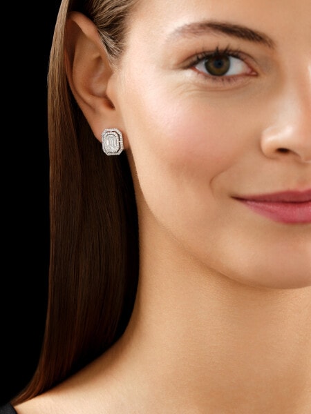 Náušnice z bílého zlata s diamanty - 1,16 ct - ryzost 750