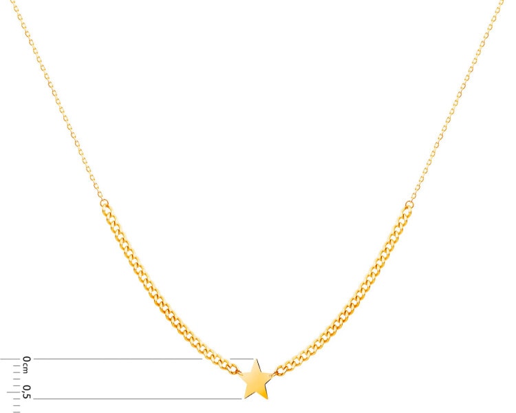 Gold necklace - star