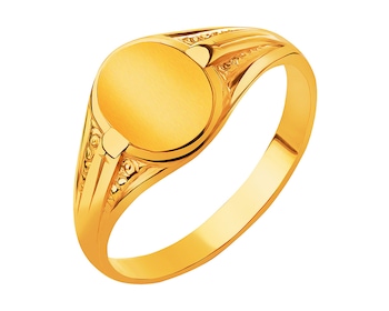 Gold ring - signet ring