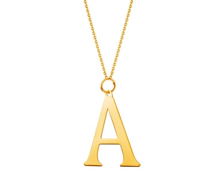 Gold pendant - letter A