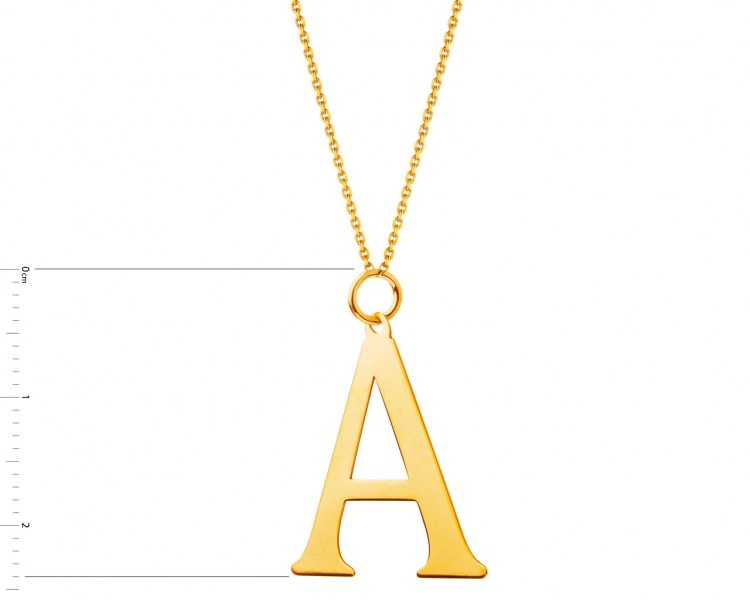 Gold pendant - letter A