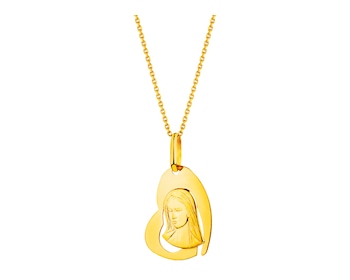Gold pendant - Mother of God medallion