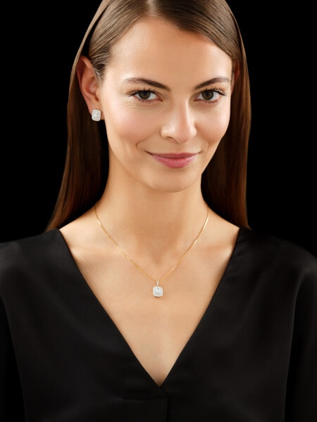 Zlatý přívěsek s diamanty - 0,72 ct - ryzost 585