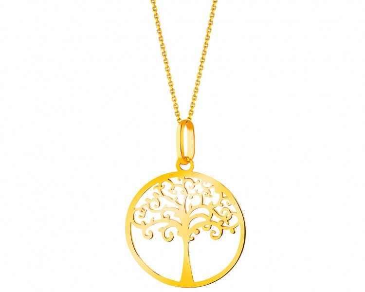 Zlatý přívěsek - strom