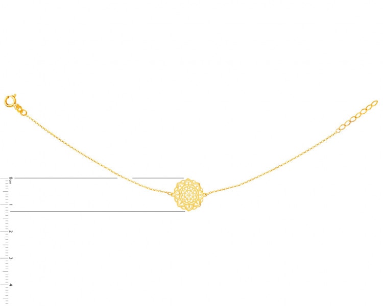 Gold bracelet - rosette