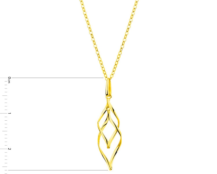 9 K Yellow Gold Necklace 
