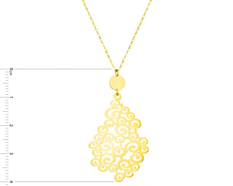 9 K Yellow Gold Necklace 