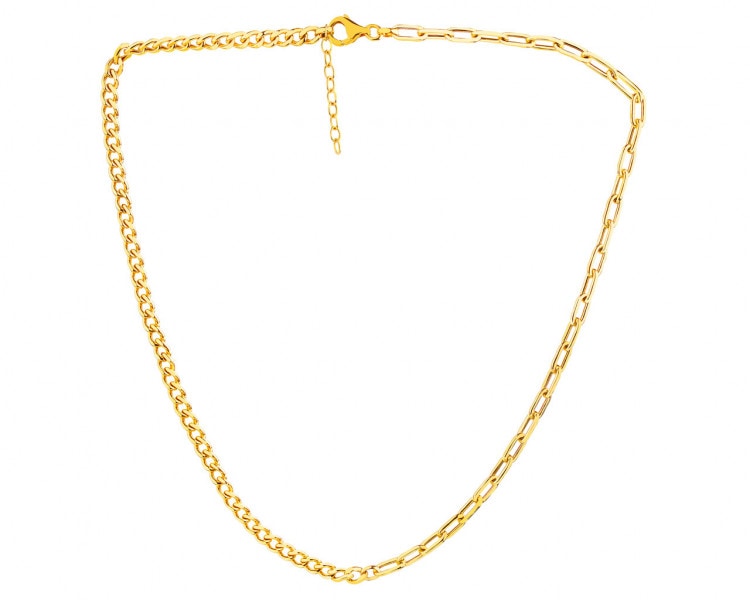 Zlatý náhrdelník - pancer, paper clip