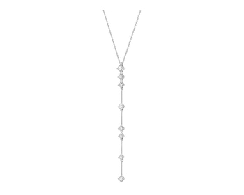 White gold necklace with brilliants 0,52 ct - fineness 18 K