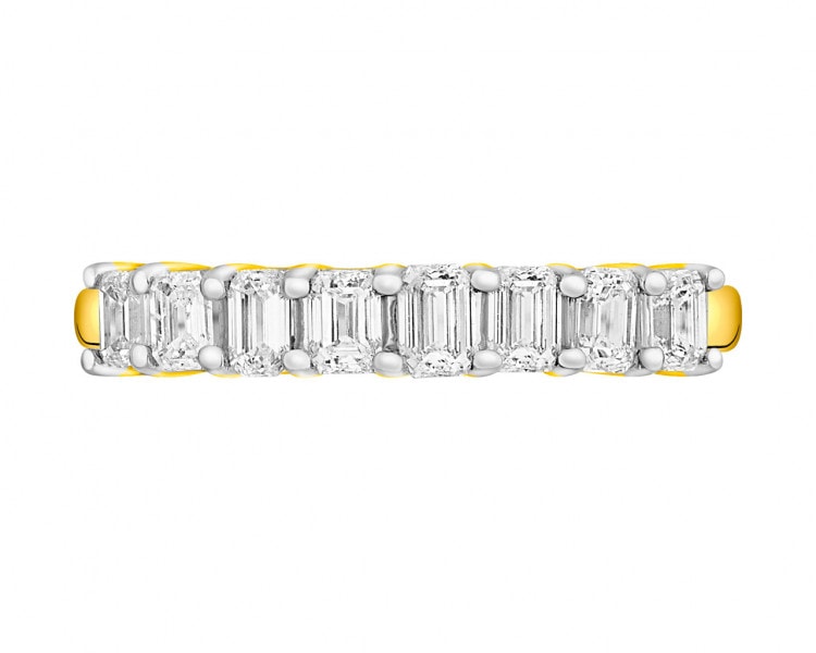 Zlatý prsten s diamanty 0,80 ct - ryzost 585