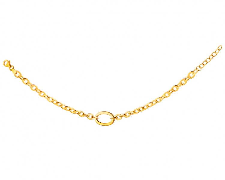 Gold bracelet, anchor chain