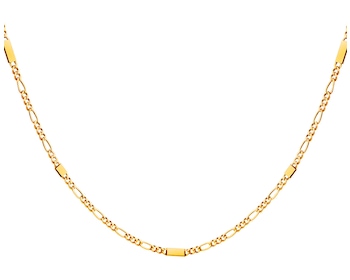 Gold necklace, figaro