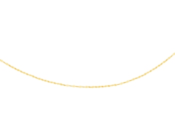 Złoty łańcuszek - skręcone blaszki