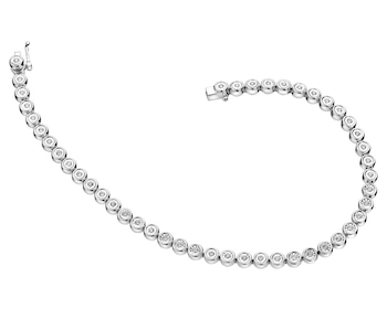 White Gold Diamond Bracelet 0,61 ct - fineness 14 K