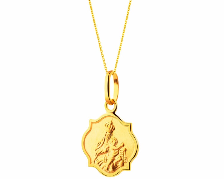 Zlatý přívěsek - medailon