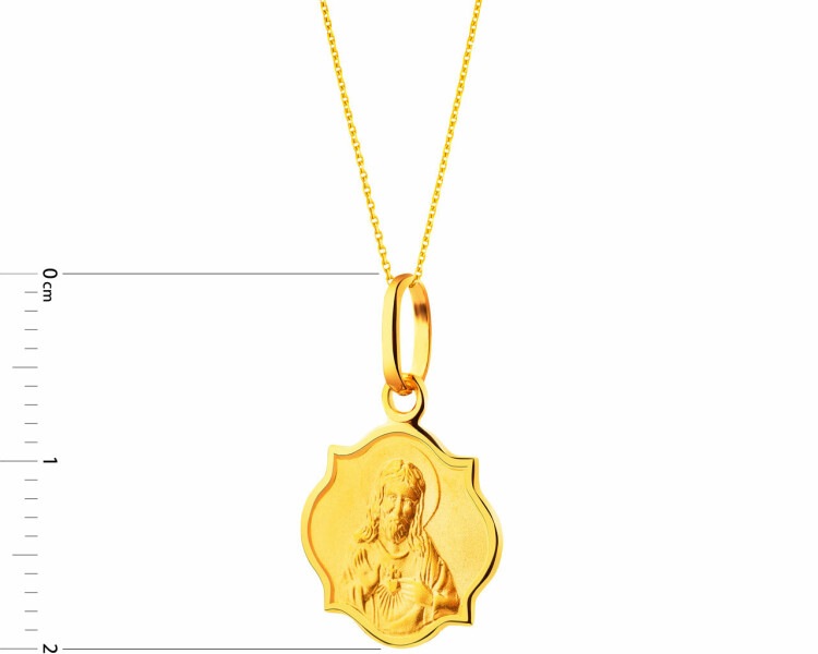 Gold devotional pendant