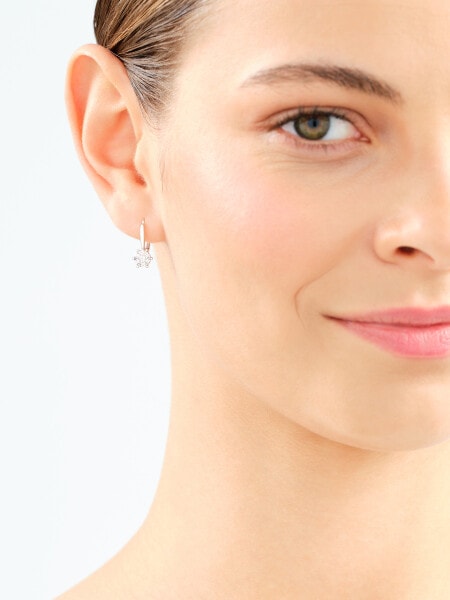 Náušnice z bílého zlata s brilianty - 0,35 ct - ryzost 585