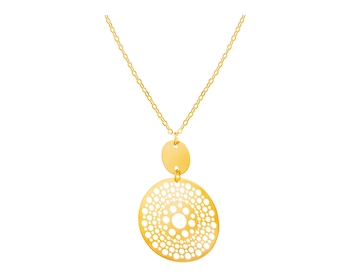 Zlatý náhrdelník, anker - kruh, rozeta