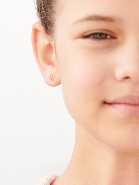 14 K Pink Gold Earrings 