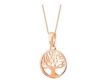 Rose gold pendant - tree