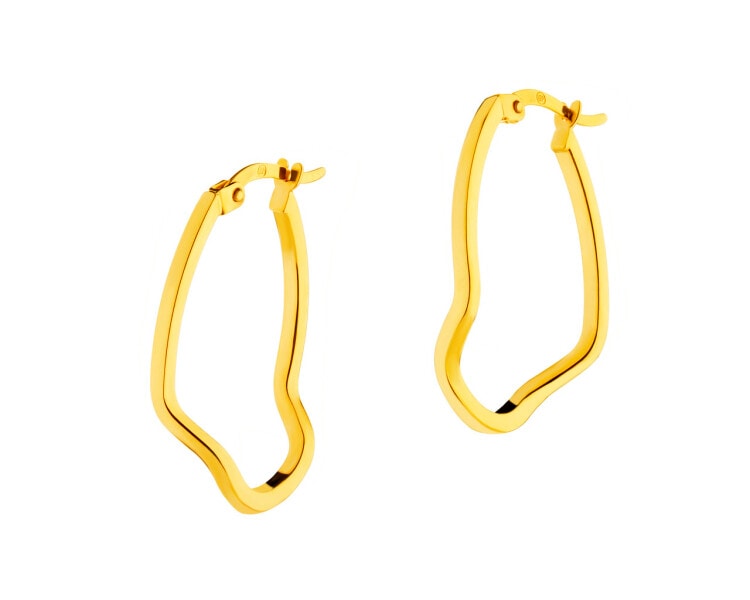 8 K Yellow Gold Earrings 