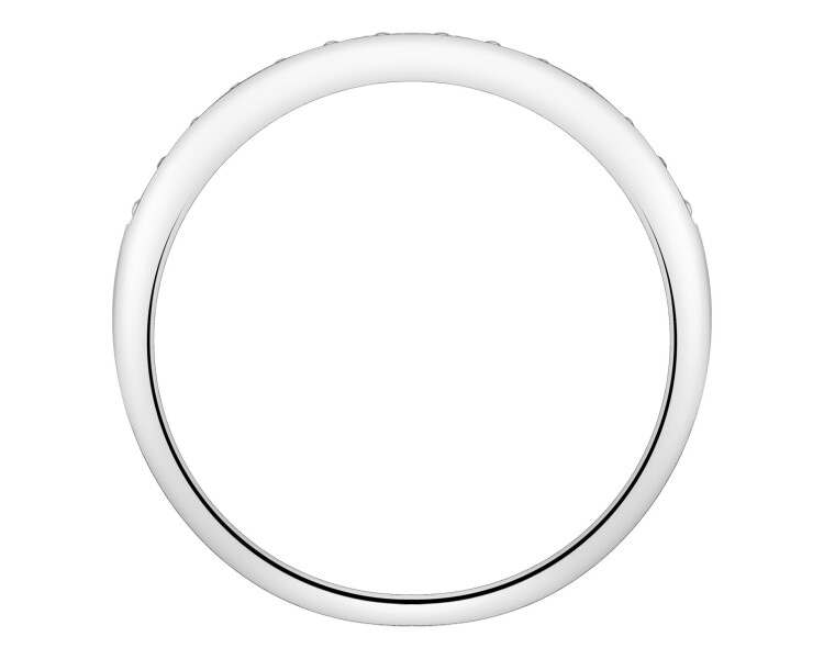 Prsten z bílého zlata s brilianty - 0,19 ct - ryzost 750