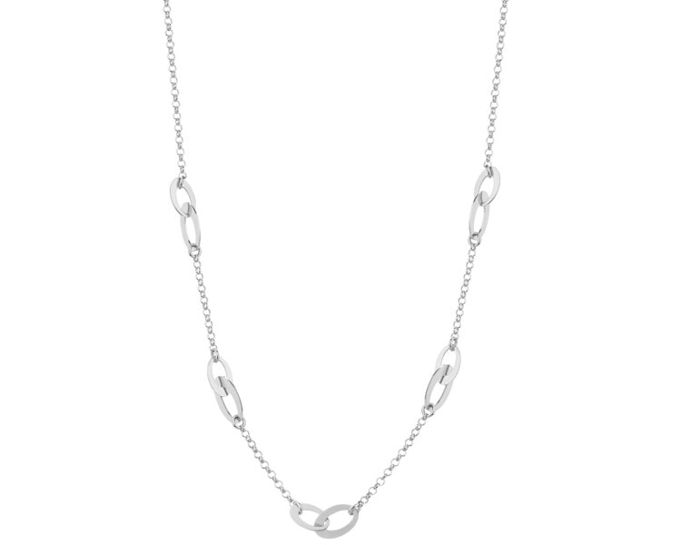 Rhodium Plated Silver Necklace