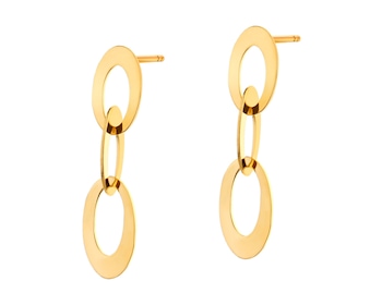 Gold-Plated Silver Dangling Earring 
