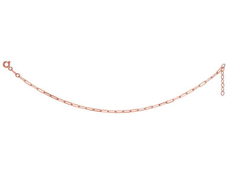 Náramek z růžového zlata - paper clip