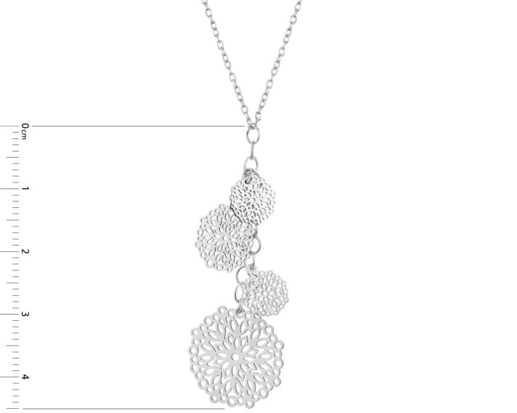 Stříbrný náhrdelník - rozety