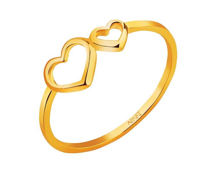Zlatý prsten - srdce