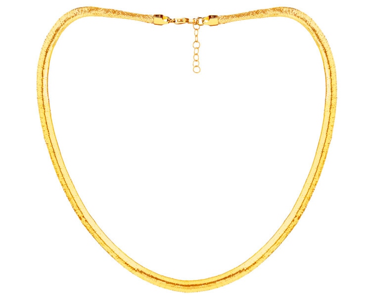 Złoty naszyjnik elastyczny z zapięciem