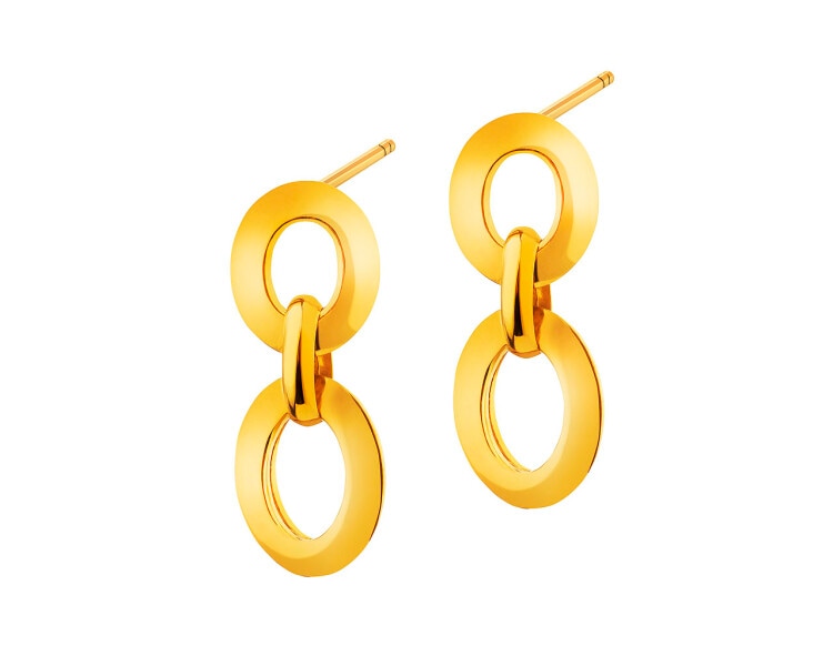 14 K Yellow Gold Dangling Earring 