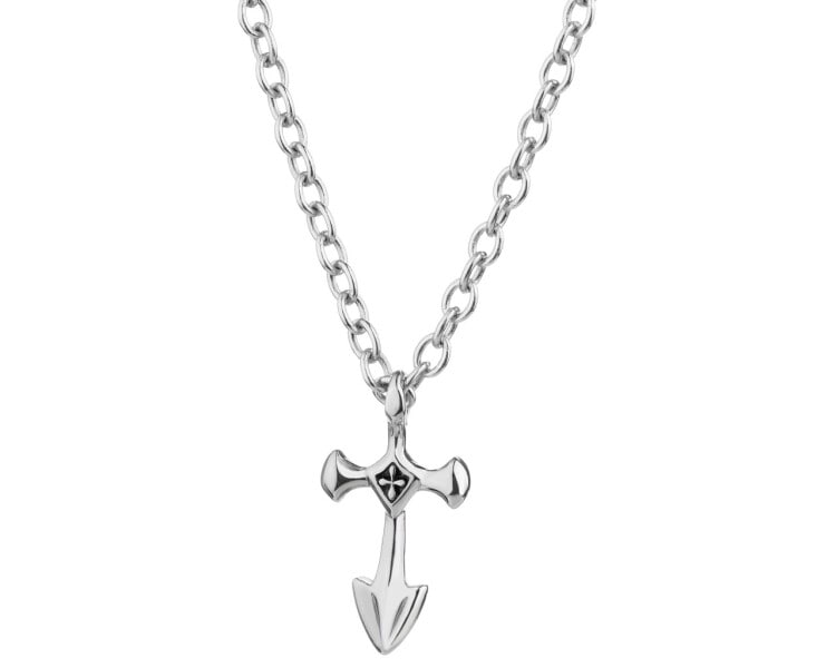 Stříbrný náhrdelník - kříž