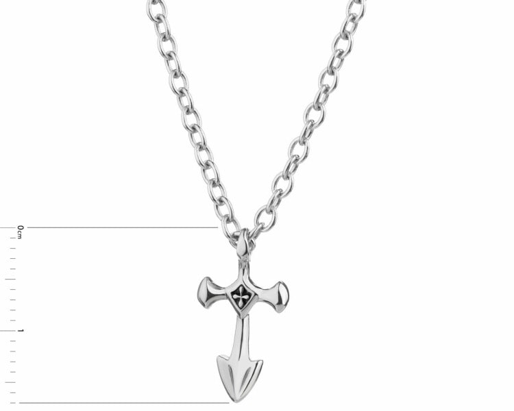 Stříbrný náhrdelník - kříž