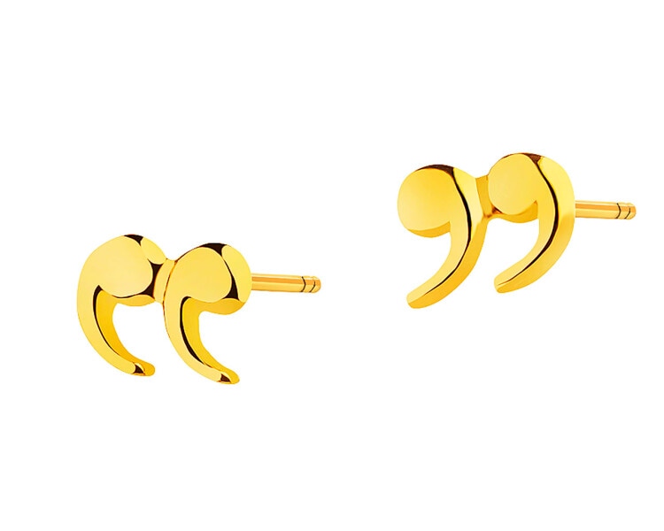 8 K Yellow Gold Earrings 