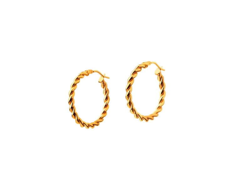 14 K Yellow Gold Hoop Earring 