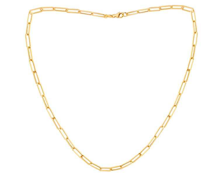 Złoty naszyjnik - paper clip