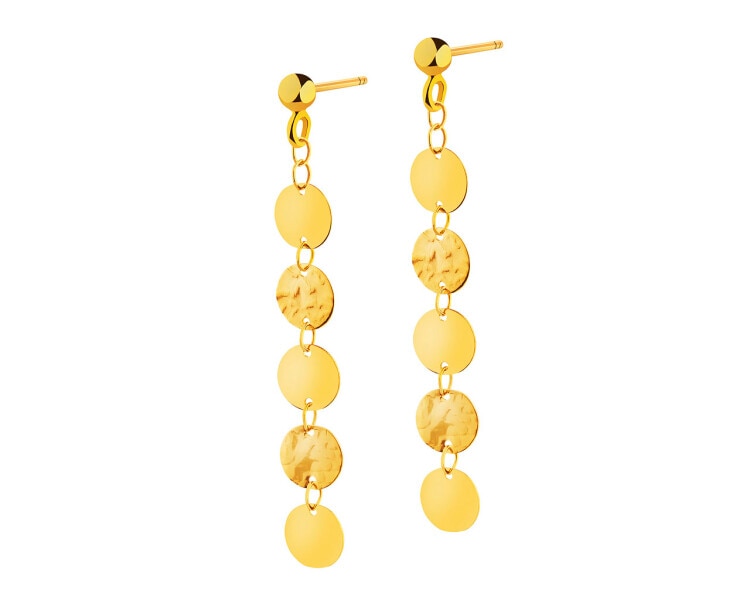 14 K Yellow Gold Dangling Earring 