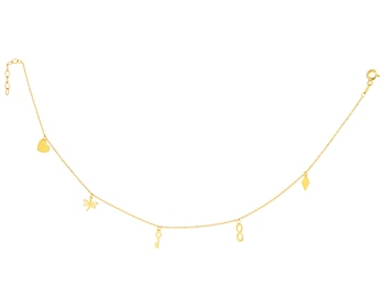 8 K Yellow Gold Anklet